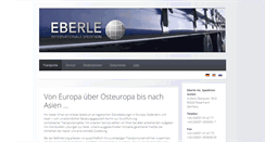 Desktop Screenshot of eberle-logistik.de